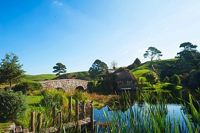 The wooden bridge